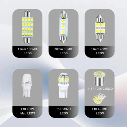 🔥70 & 42 Pcs Interior Car Light Kit