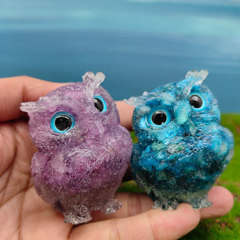 🔥Handmade Natural Crystal Gemstone Owl-BUY 2 FREE SHIPPING