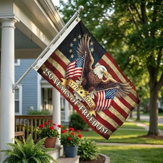 Last Day 49% OFF🔥250th Anniversary USA Commemorative Flag (3x5 Ft),Double-Sided Embroidered