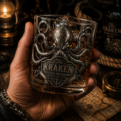 The Kraken Whiskey Glass – Release the Legend