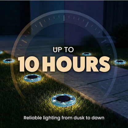 ✨ EDITORS' PICK: 50% OFF丨🌙 Solar Mosaic Disk Garden Lights