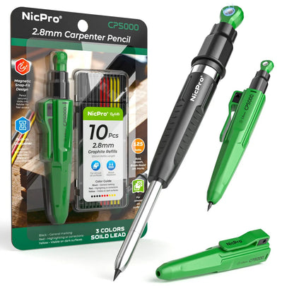 ✍️7-In-1 Nicpro Carpenter Pencils with Sharpener