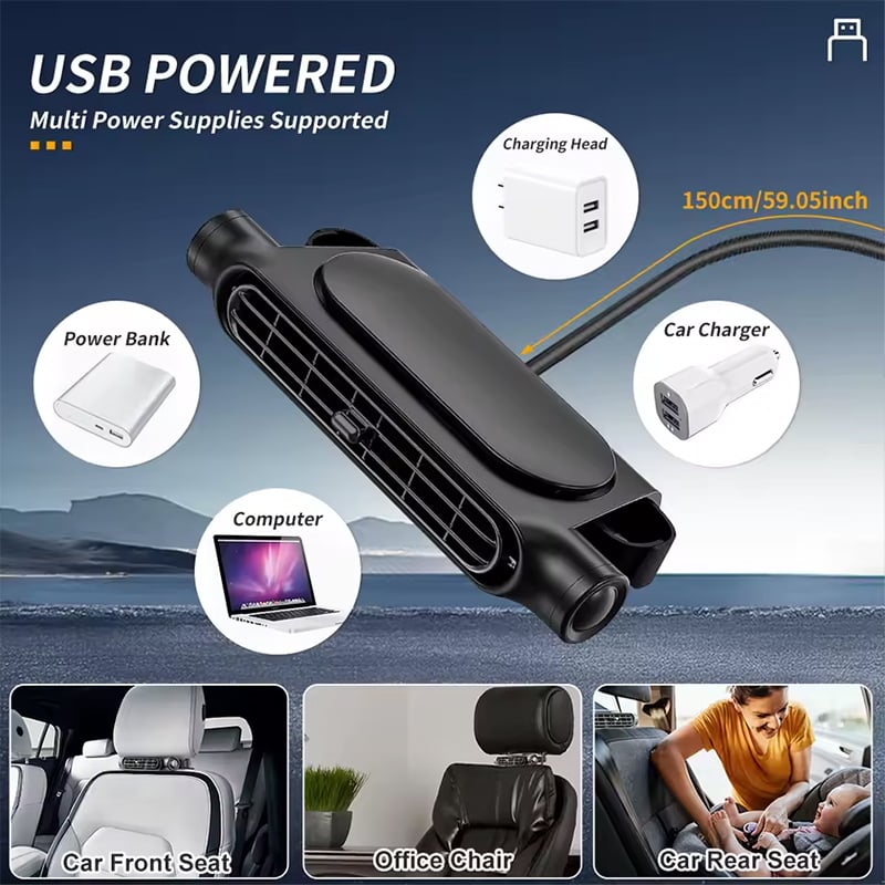 🔥SUMMER HOT SALE - Adjustable Cooling Fan for Driver and Passenger's Seat