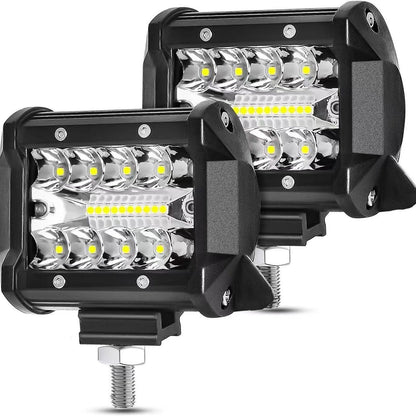 4 Inch 60W LED Pods with Tow Hitch Mounting Bracket