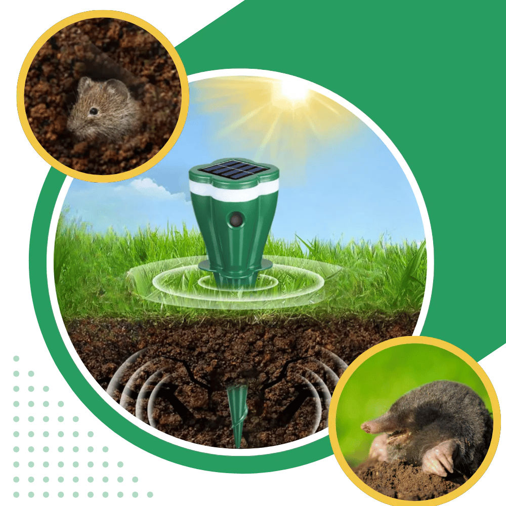 Solar Ultrasonic Outdoor Animal Repellent