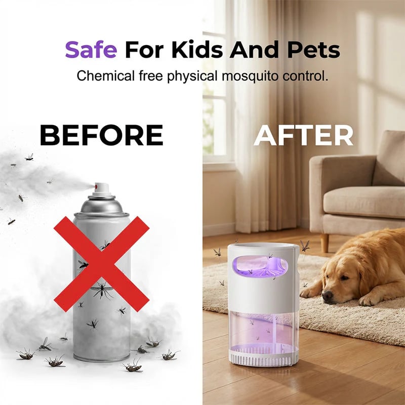 🦟 UV Mosquito Killer Lamp – quiet, USB, chemical-free. 🔇🌙