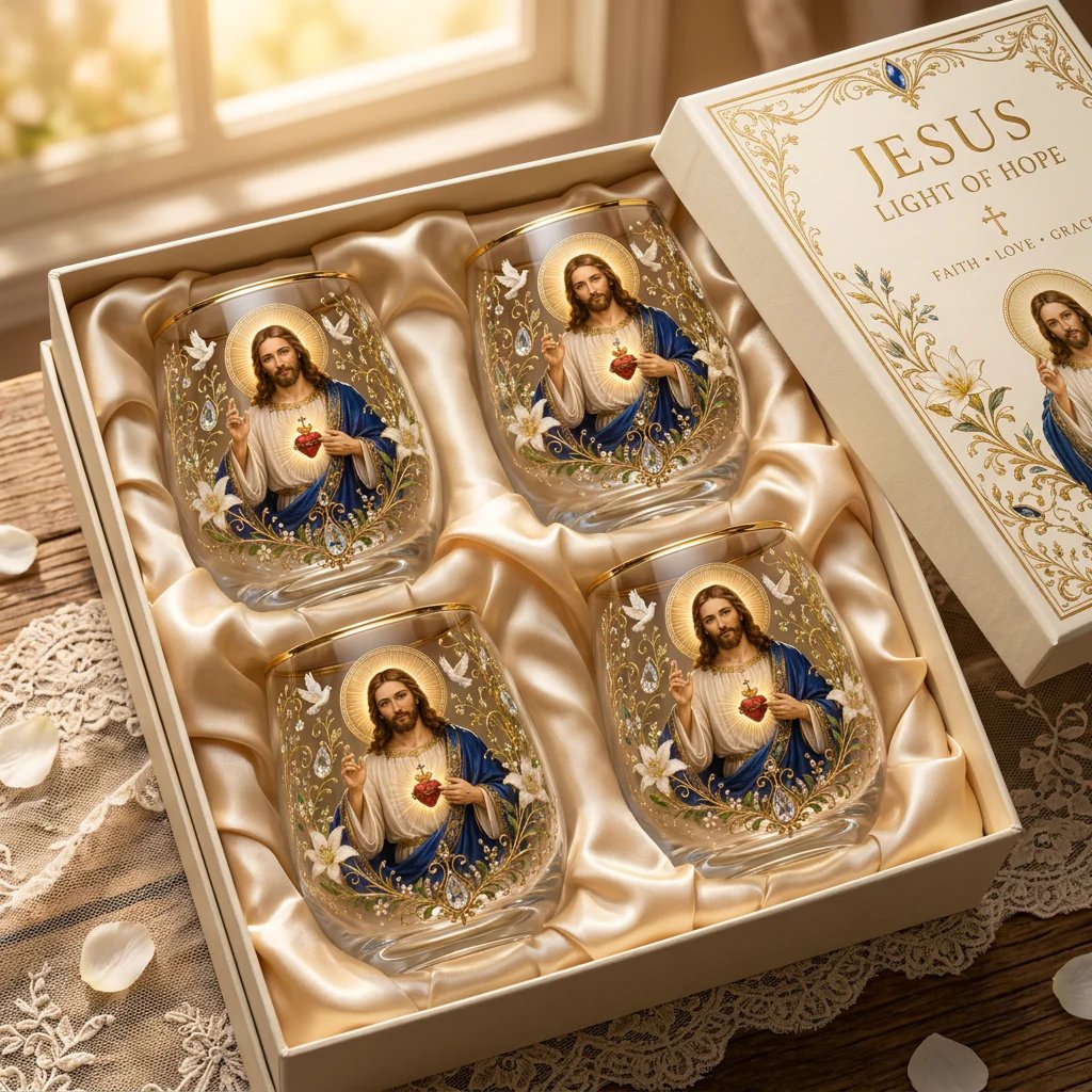 🔥Last Day 50% OFF - 🙏✝️ 2026 Limited Edition “Morning Prayer” Glass Tea Cup ☀️☕ – Faith & Serenity Collection