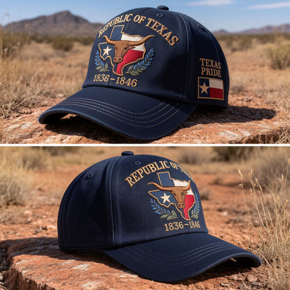 Republic of Texas Commemorative Embroidered Hat – Show Your Texas Pride