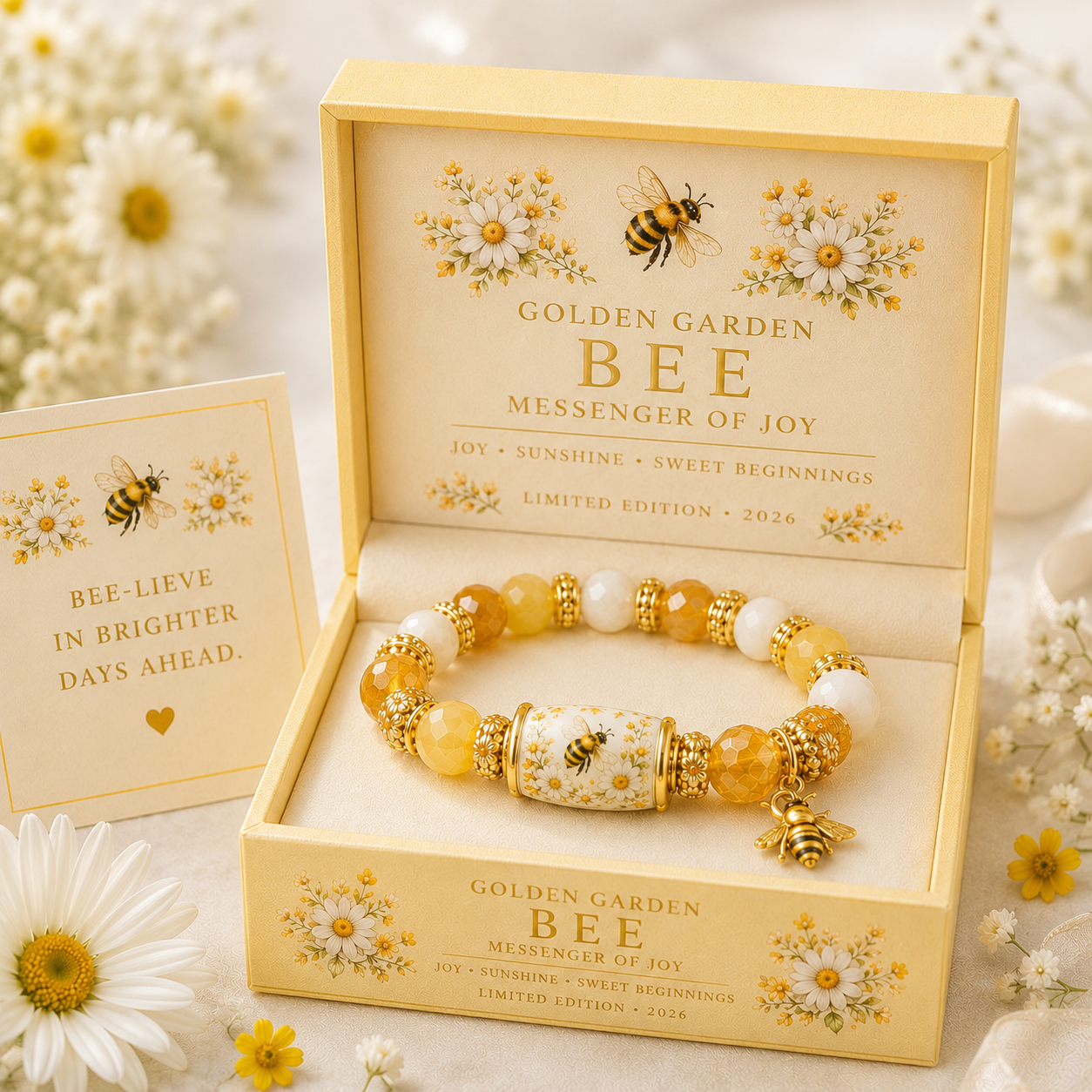 ☀️Warmth, Joy & Brighter Days Ahead🐝2026 Limited Edition Bee Blessings  Bracelet