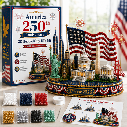 💙US America 250th Anniversary 3D Beaded DIY Kit