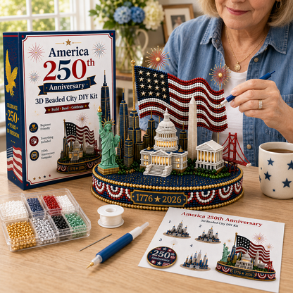 💙US America 250th Anniversary 3D Beaded DIY Kit