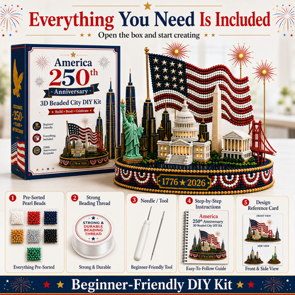 💙US America 250th Anniversary 3D Beaded DIY Kit