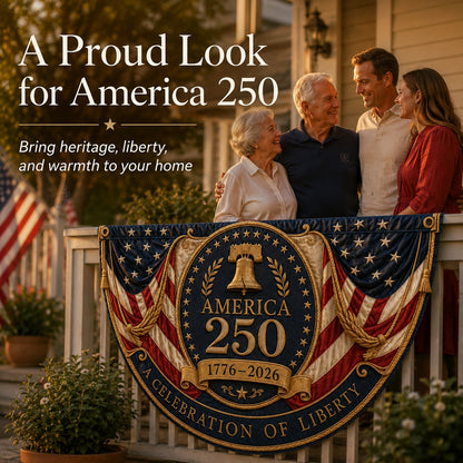 🇺🇸America 250 Fan Bunting Flag