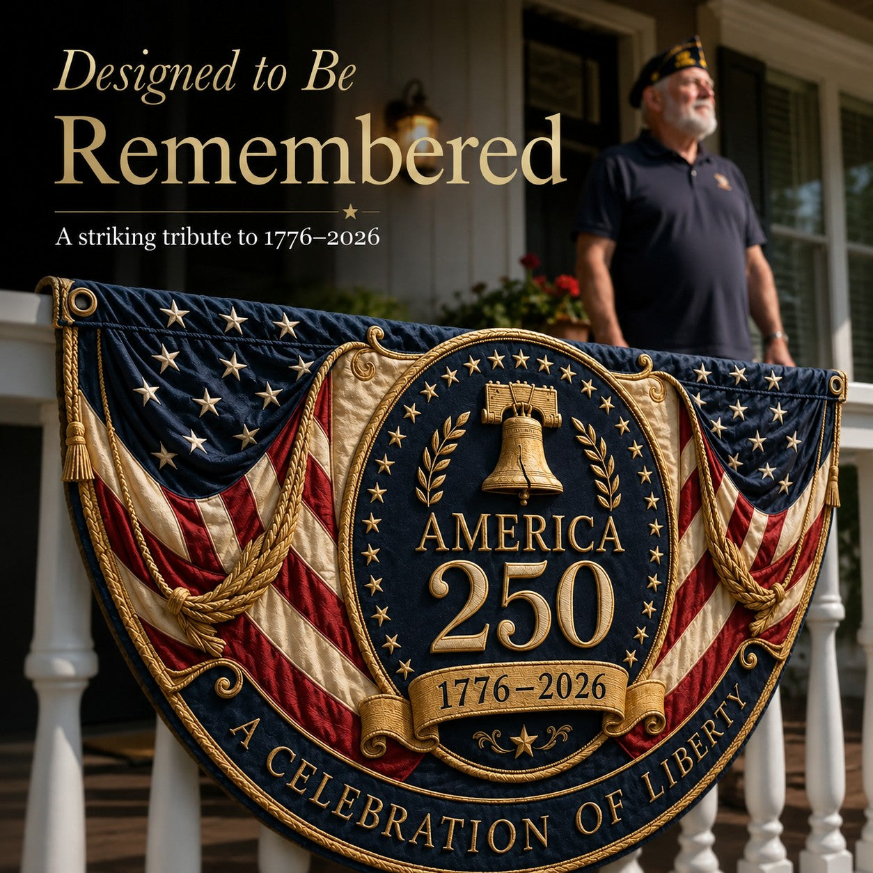 🇺🇸America 250 Fan Bunting Flag