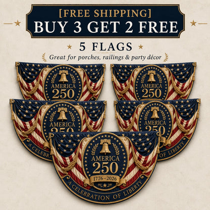 🇺🇸America 250 Fan Bunting Flag