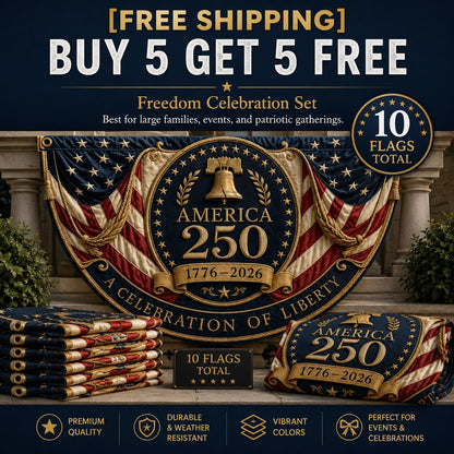 🇺🇸America 250 Fan Bunting Flag