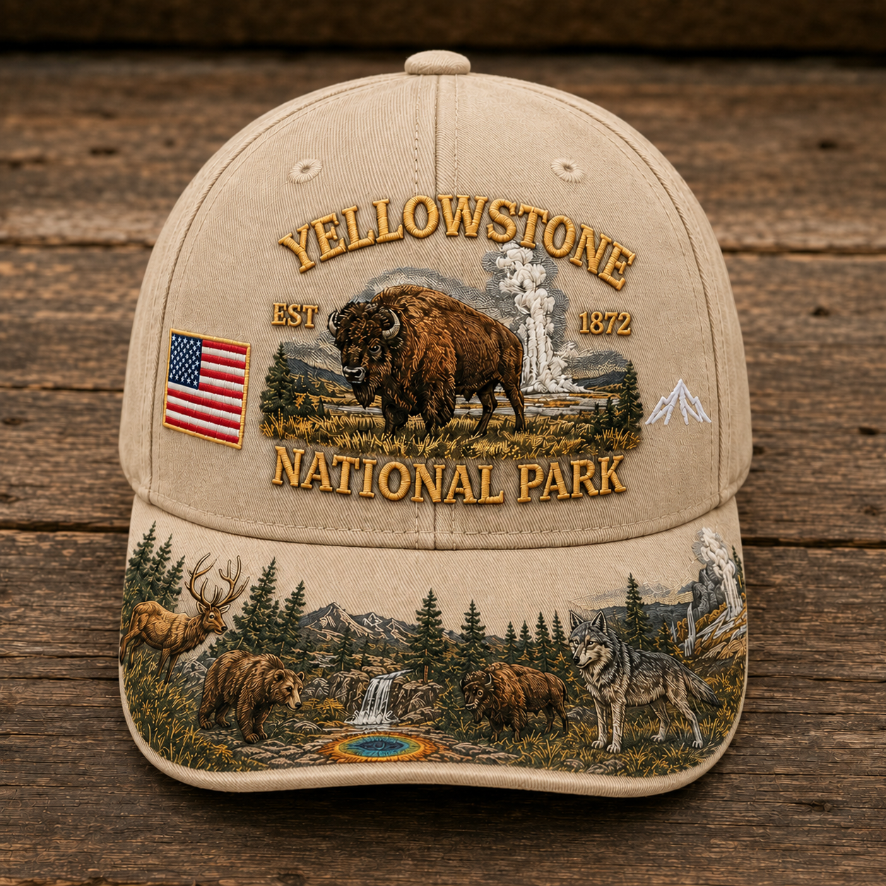 🇺🇸 Last Day Promo: 49% OFF 🏞️ - Yellowstone National Park Adventure  Cap