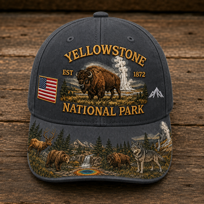🇺🇸 Last Day Promo: 49% OFF 🏞️ - Yellowstone National Park Adventure  Cap