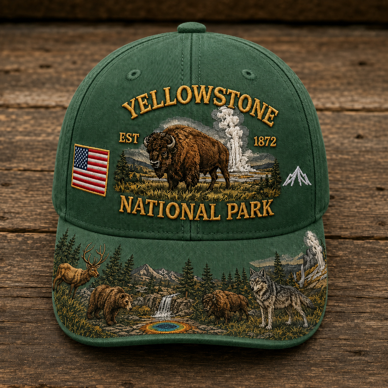 🇺🇸 Last Day Promo: 49% OFF 🏞️ - Yellowstone National Park Adventure  Cap