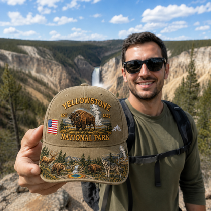 🇺🇸 Last Day Promo: 49% OFF 🏞️ - Yellowstone National Park Adventure  Cap