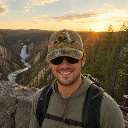 🇺🇸 Last Day Promo: 49% OFF 🏞️ - Yellowstone National Park Adventure  Cap