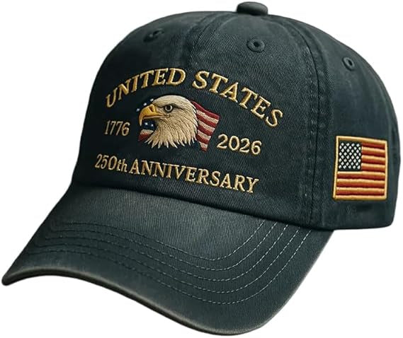 🔥🔥 USA 250th Anniversary Limited Edition Hat+ Free Commemorative Pin🦅 Limited Release🎆 Honor 250 Years of Freedom