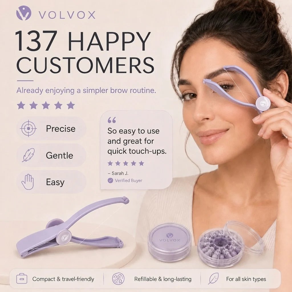🔥LAST DAY 49% OFF - VOLVOX Precise Brow Threading Tool