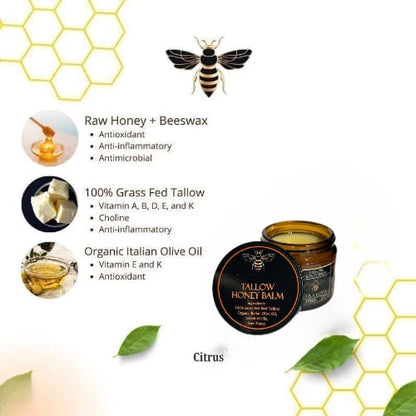 🔥Last Day Promotion 49% OFF-✨Beef Tallow and Honey Balm for Skin - Handmade All-Natural Moisturizer