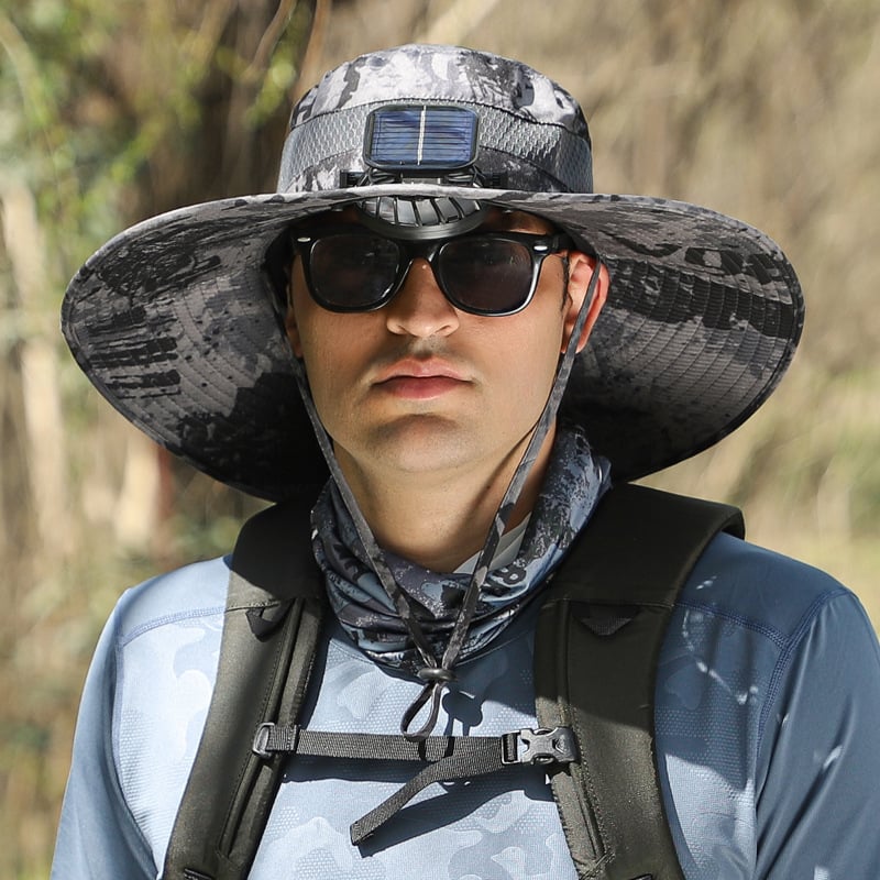🔥Summer Hot Sale 49% OFF⚡2026 New Ultralight Solar Fan Sun Hat🎁Lighter Than a Baseball!⚾(Only 11oz)