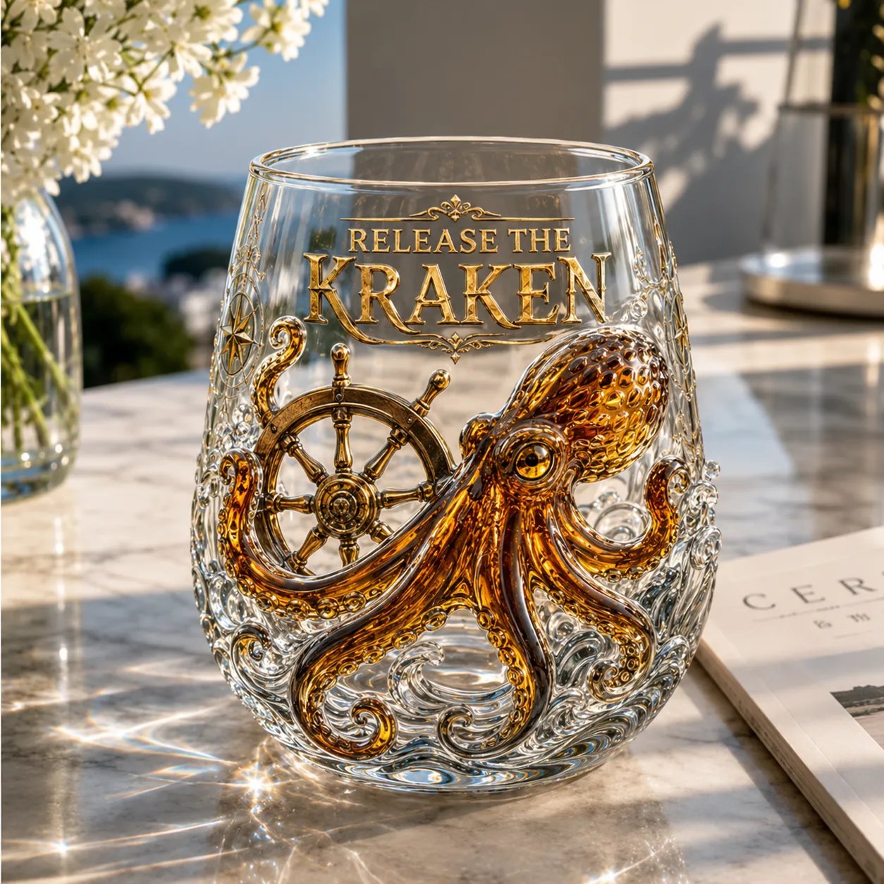 Release The Kraken Pirate Glass Collection — 3-Piece Legendary Ocean Treasure Set