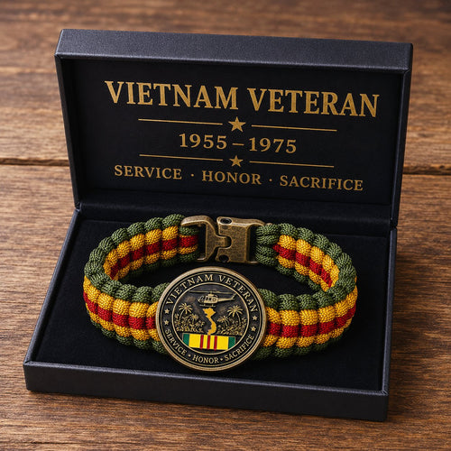 🏆Last Day Promo: 49% OFF 🎖️-Vietnam Veteran Survival Tribute Paracord Bracelet
