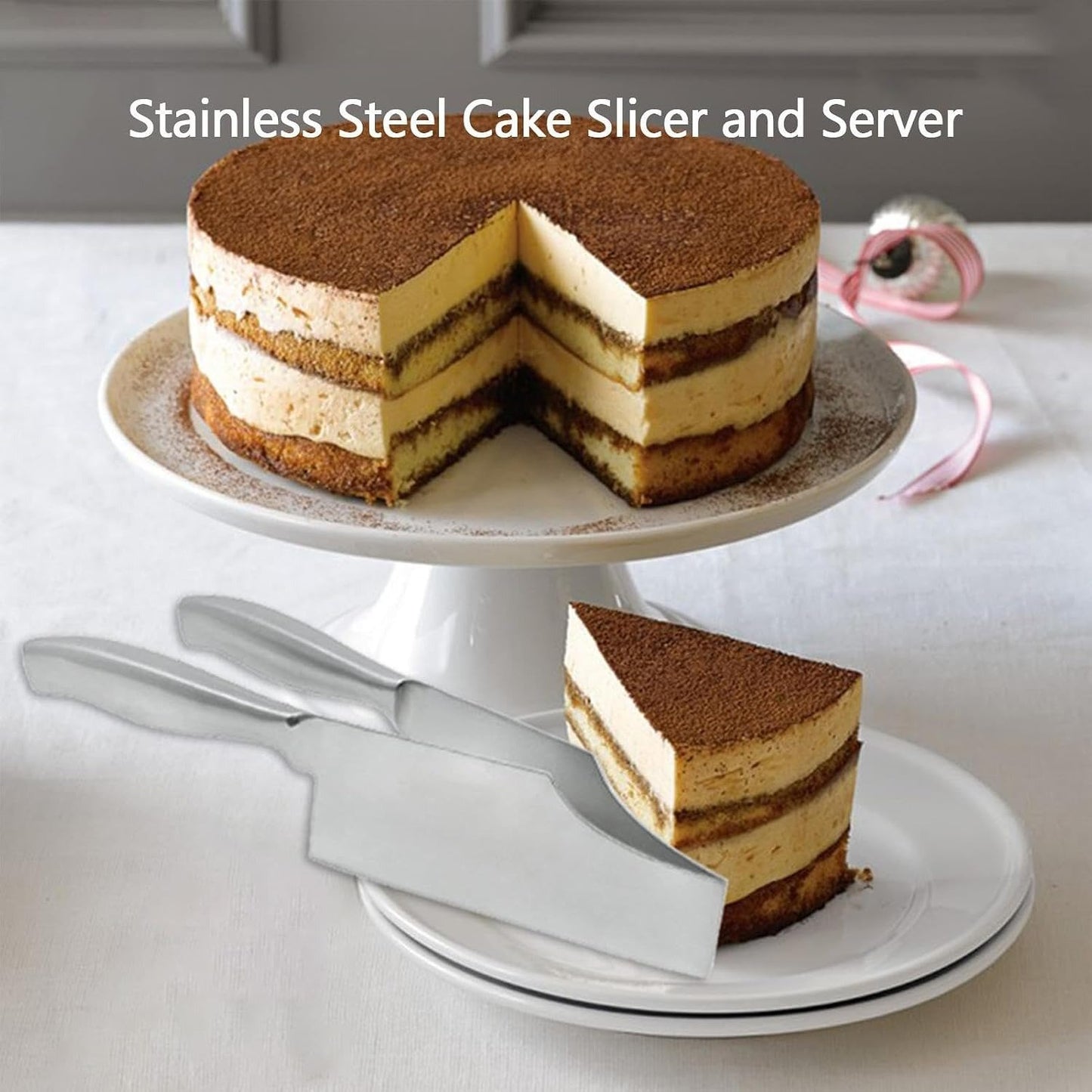Cutter Slicer, Multi-Function Pie Pastry Divider, Stainless Steel, Essenntial Kitchen Tool🍰