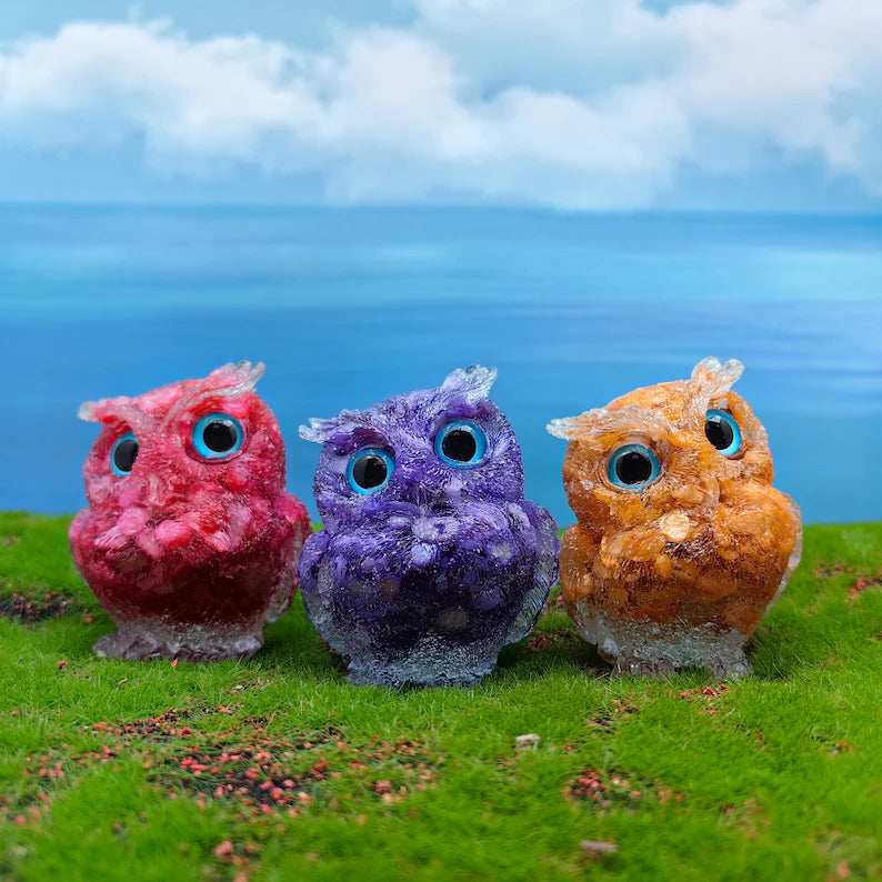 🔥Handmade Natural Crystal Gemstone Owl-BUY 2 FREE SHIPPING
