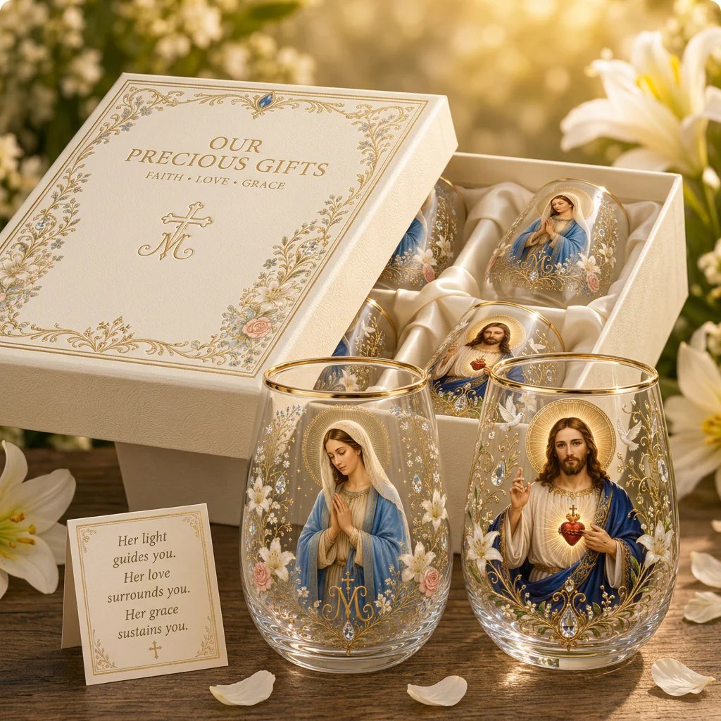 🔥Last Day 50% OFF - 🙏✝️ 2026 Limited Edition “Morning Prayer” Glass Tea Cup ☀️☕ – Faith & Serenity Collection