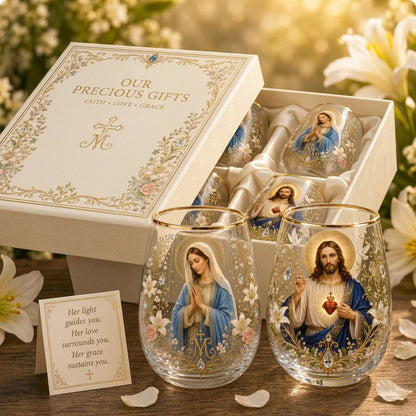 🔥Last Day 50% OFF - 🙏✝️ 2026 Limited Edition “Morning Prayer” Glass Tea Cup ☀️☕ – Faith & Serenity Collection