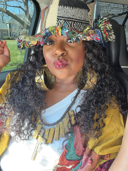 🔥Last Day 49% OFF - 🎩🍄Frayed Patchwork Bucket Hat(✨Shapeable Brim One-of-a-Kind Style}