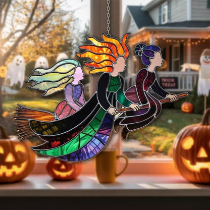 🔥Last Day: BUY 3 GET FREE SHIPPING - 🧙🧹Halloween Witch Suncatcher