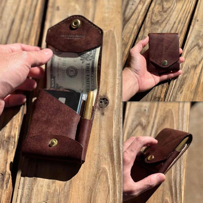 🔥LAST DAY 49% OFF - 💰💫Multifunctional Handmade Leather Wallet