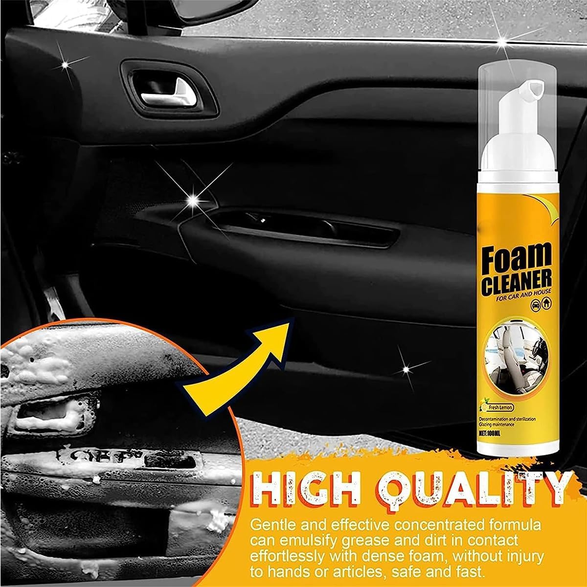 All-Purpose Magic Foam Cleaner for Car & Home