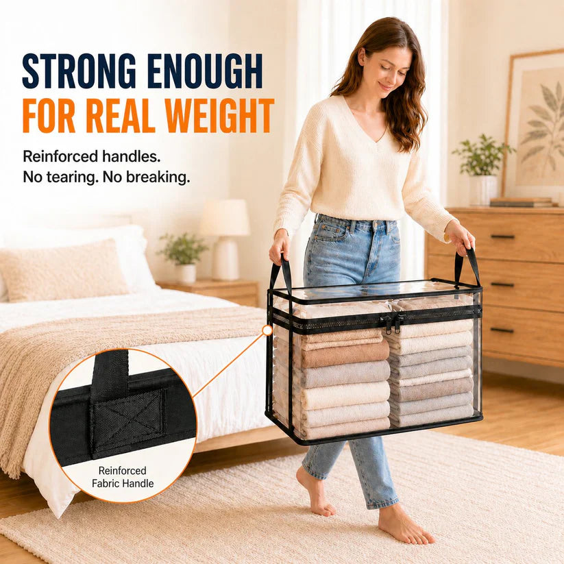 🎉250th Anniversary Blowout 70% OFF📦Large Heavy-Duty Thick Plastic Clear Storage Bag for Clothes, Moving & Storage
