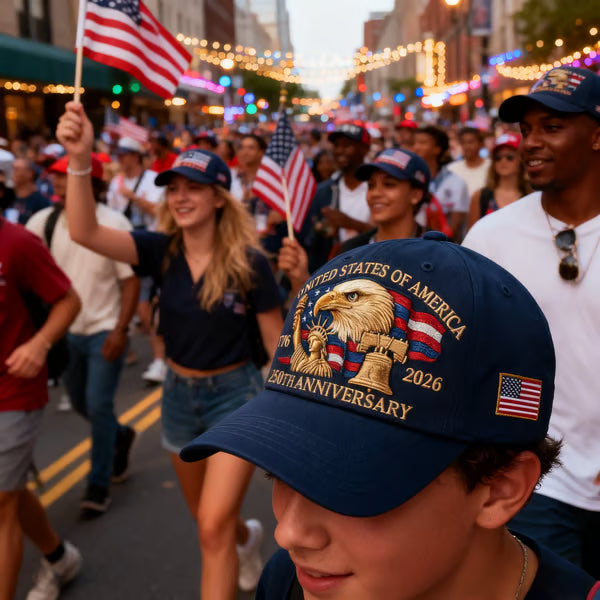🔥🔥 USA 250th Anniversary Limited Edition Hat+ Free Commemorative Pin🦅 Limited Release🎆 Honor 250 Years of Freedom