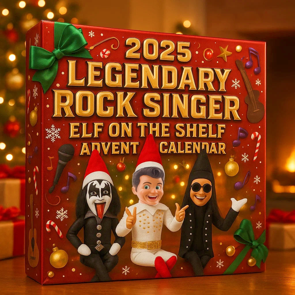 2025 LEGENDARY ROCK SINGER ELF ON THE SHELF ADVENT CALENDAR-24 DAYS