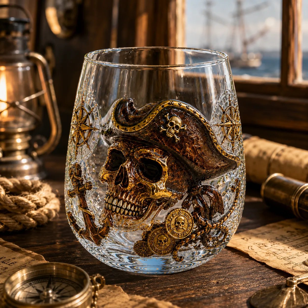 Release The Kraken Pirate Glass Collection — 3-Piece Legendary Ocean Treasure Set