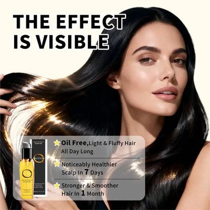 [GRODOM]Argan Extract Hair Oil - 100% Pure, Raw & Natural Blend with Coconut Oil | No Grease, All Glow | Balance Scalp Sebum | Nourish Hair Follicles,Enriched With Rosemary Oil-Effortlessbeauty-Scalphealth