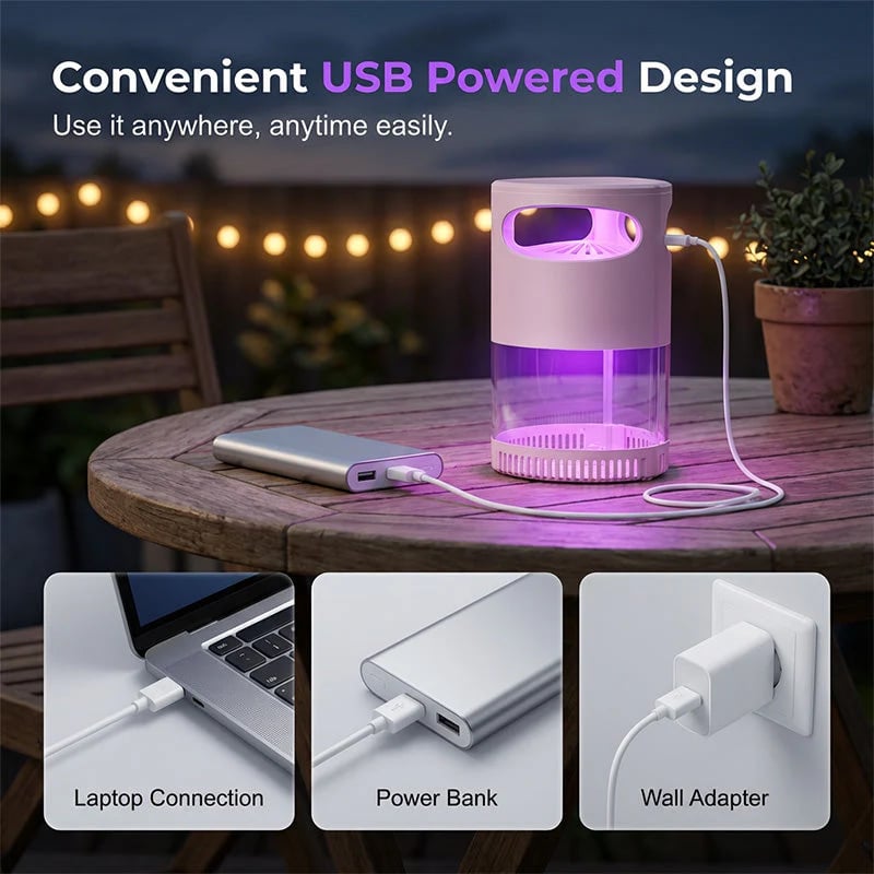 🦟 UV Mosquito Killer Lamp – quiet, USB, chemical-free. 🔇🌙