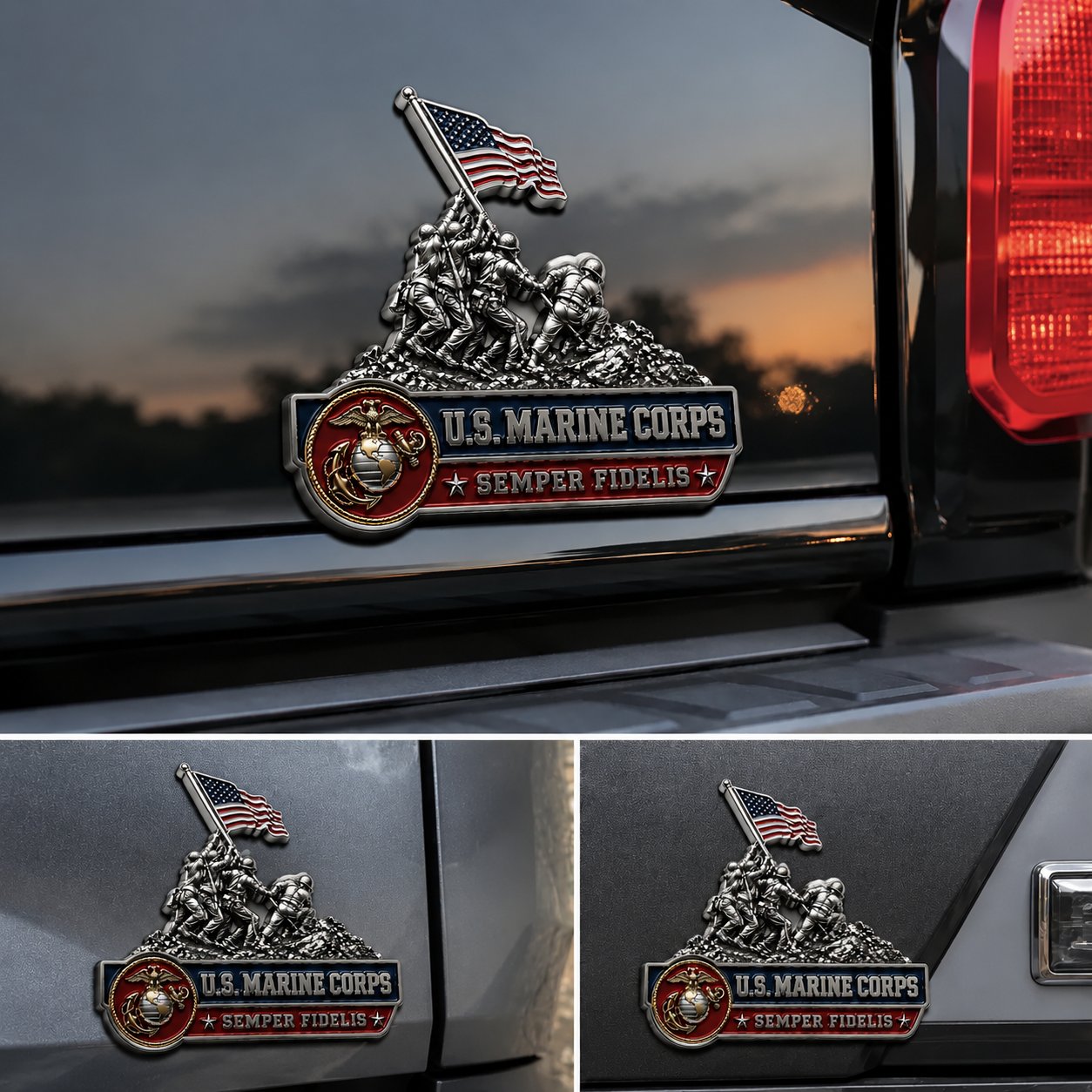 🇺🇸 Last Day Promo: 49% OFF 🎖️ - U.S. Marine Corps Semper Fidelis Car Emblem Metal Badge