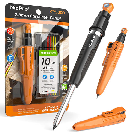 ✍️7-In-1 Nicpro Carpenter Pencils with Sharpener