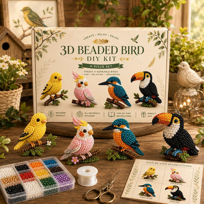🔥LAST DAY 50% OFF 🧵✨ Build Your Own Beaded Mini World | Creative 3D DIY Kit