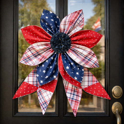 The Heritage Bloom Wreath & Bow: Multi-Piece Sewing Template Set
