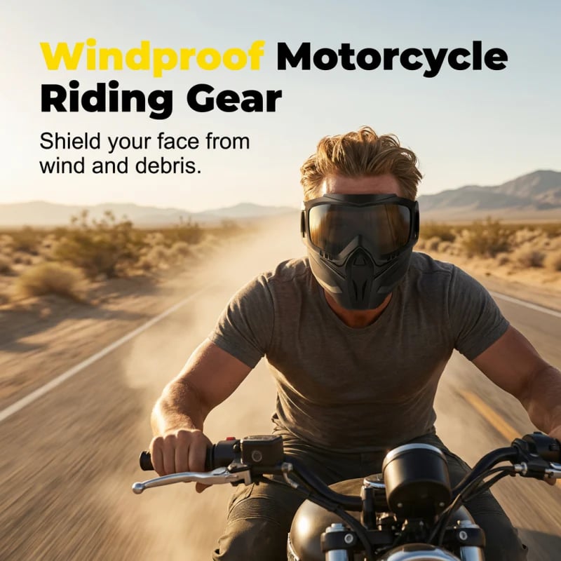 🔥LIMITED-TIME 50% OFF - Detachable Full Face Goggle Mask